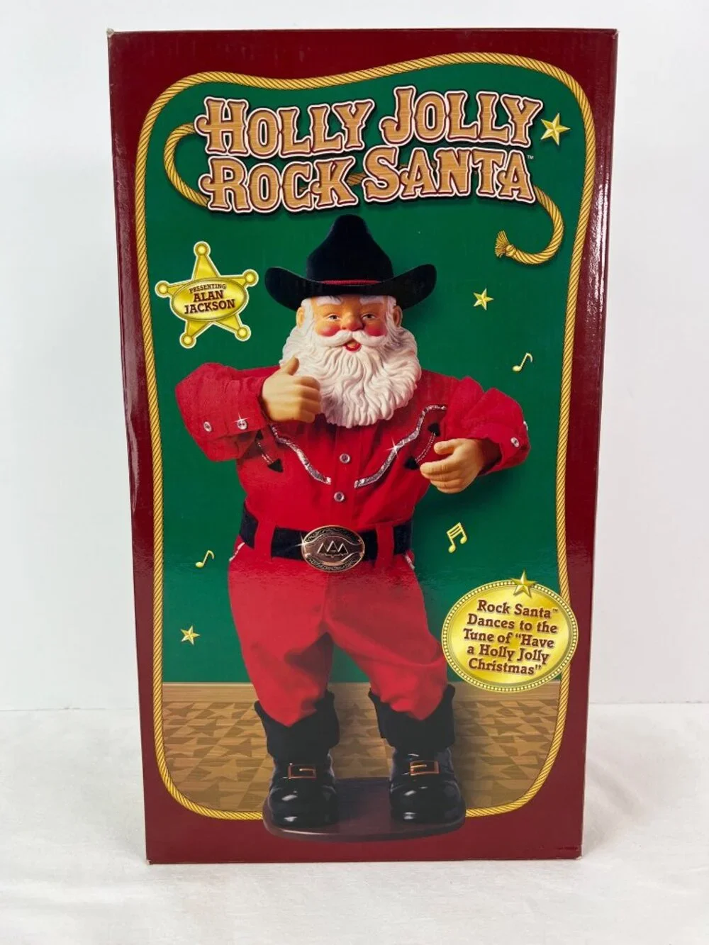 VTG Rock Santa Collectibles Alan Jackson Holly Jolly Rock Santa Dancing Animated